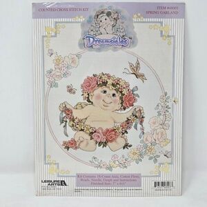 DREAMSICLES SPRING GARLAND COUNTED CROSS STITCH KIT 48003 7" X 6.5" LEISURE ARTS